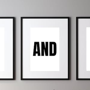 Könnte beinhalten: Drei schwarze gerahmte Motivationsposter mit weißem Hintergrund. Das erste Poster sagt "MOVE YOUR ASS" in rot und schwarzer Schrift. Das zweite Poster sagt "AND" in schwarzer Schrift. Das dritte Poster sagt "GET SHIT DONE!" in rot und schwarzer Schrift.