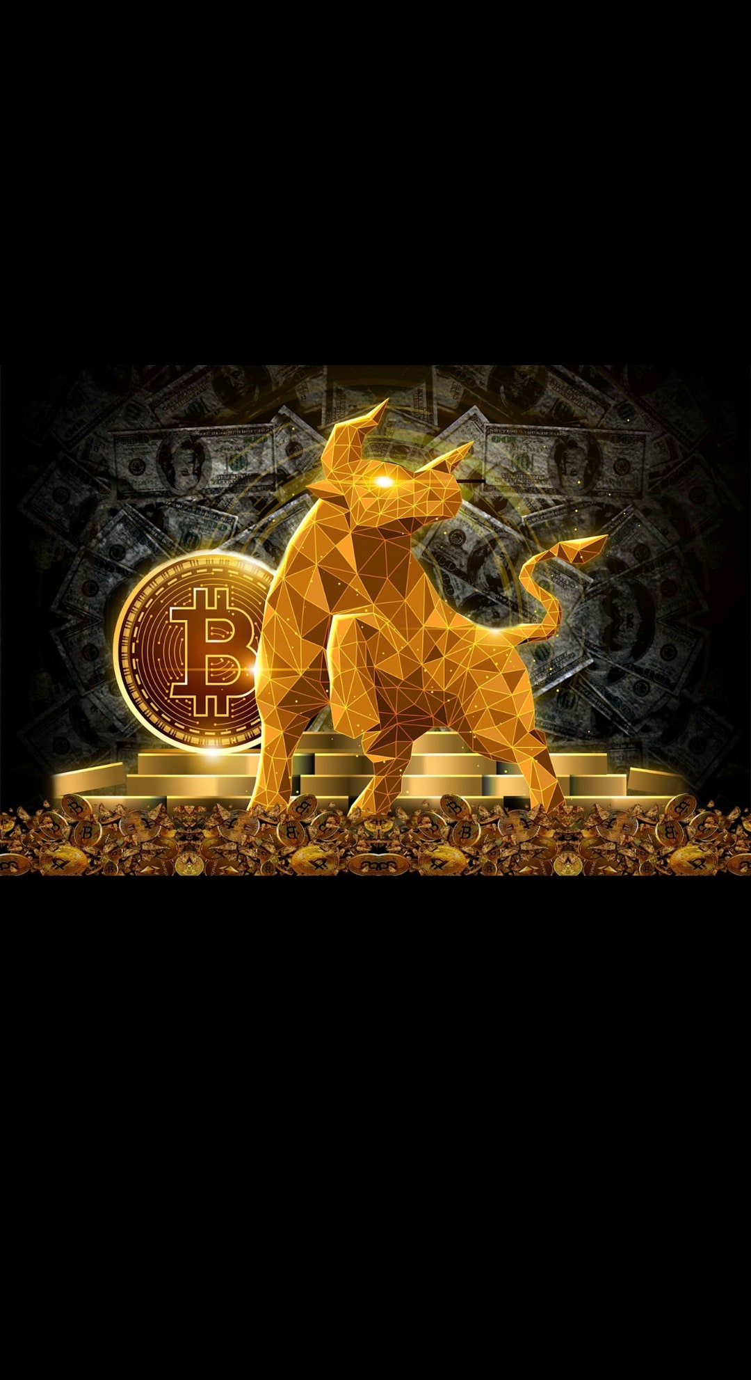 ビットコイン強気相場ウォールアート – デジタルゴールド暗号装飾 - Etsy 日本