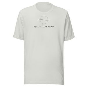 Peace Love Yoga t-shirt, Yoga Unisex t-shirt, Simple Yoga shirt, Favorite Yoga Shirt, Gift for Yogi, Gift for Him, Gift for Her, Yogi tshirt