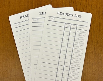 Reading Tracker Bookmark, Book List Tracker, Library Card Bookmark, Personalized Book Tracker, Book Club Gift, Reading Lover Gift, Book Log
