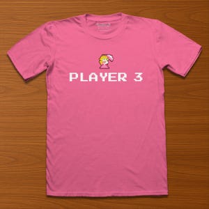 Retro Gaming: Player 3 (Peach) | 8-Bit Collection | Game Legacy T-Shirts