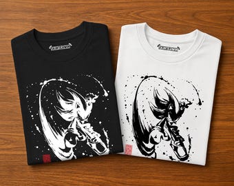 Shadow the Hedgehog – Ink Eclipse | Sumi-e Collection | Game Legacy T-Shirts