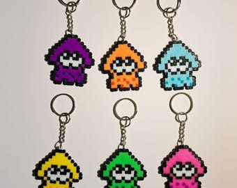 Splatoon: Inkling Squids | Mini Fuse Beads Keychains