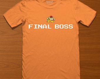 Retro Gaming: Final Boss (Bowser) | 8-Bit Collection | Game Legacy T-Shirts