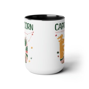 Zodiac Capricorn Birthday Large Coffee Mug, Capricorn Retro Mug, Birthday Zodiac Sign Coffee Lover, Astrological Mug,Capricorn Birthday Gift image 6