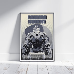 Arkham Knight-poster - retro vectortechniek | Gaming muurkunst | Digitale en gedrukte gameprints | Minimalistisch retro woondecoratie