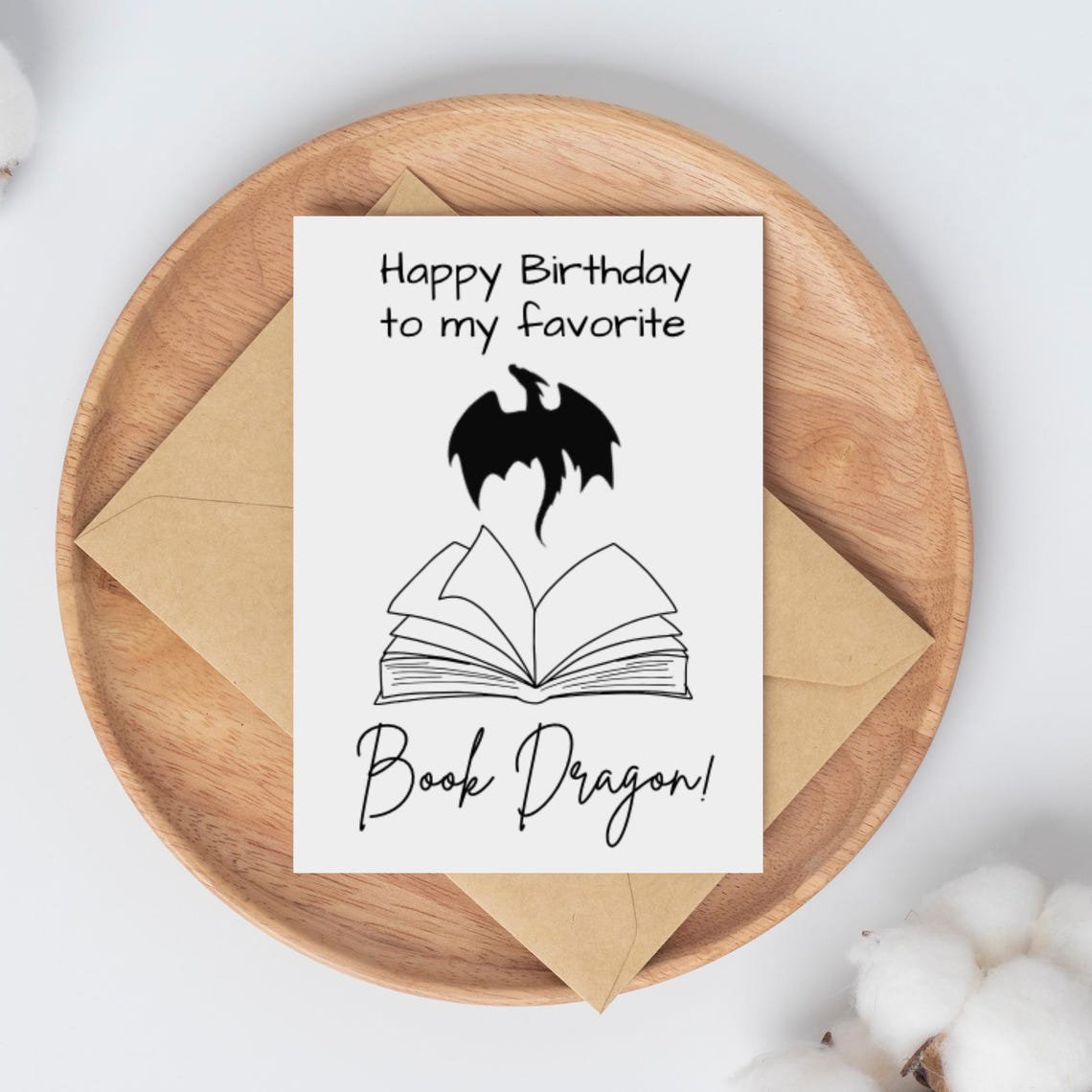 Happy Birthday to My Favorite Book Dragon, Bookworm Birthday Card ...