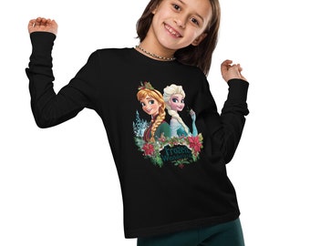 Camiseta juvenil de manga larga Princesa de hielo