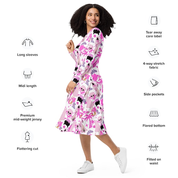 midi doll dress for women Simply Meant To Be Pink Floral Babydoll Midi Dress, Small - The Mint Julep Boutique