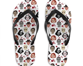 Horror Villains Unisex Flip-Flops