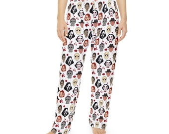 Horror Villains Women's Pajama Pants (AOP)