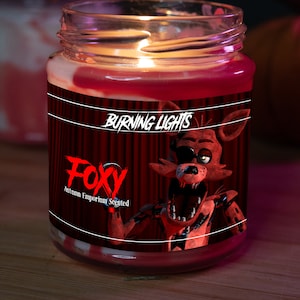 Foxy, Five Nights at Freddy Inspired  Candle