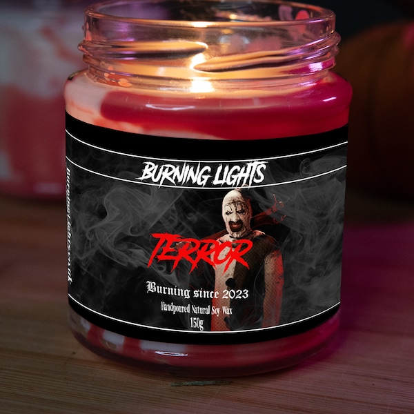 Terror, Terrifier Inspired Character Candle