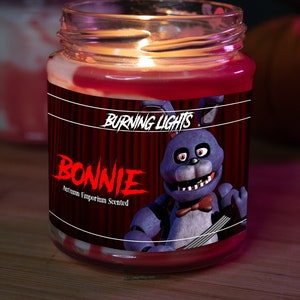 Bonnie, Five Nights at Freddy Inspired  Candle