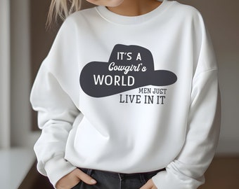 Cowgirl Sweatshirt, Vintage Cowgirl, Western Sweatshirt, Gifted Sweatshirt, Cowgirl Shirt, Westerner Gift, Cowgirl Gift, Trendy Sweatshirt