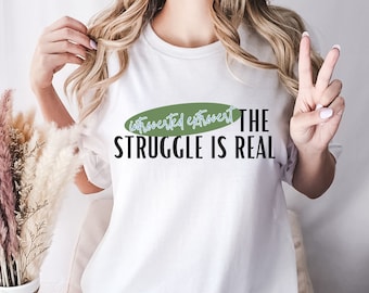 Introvert extravert shirt, grappig sarcastisch shirt, grappig introvert shirt, preppy shirt, shirt geestelijke gezondheid, overdenker cadeau, retro shirt
