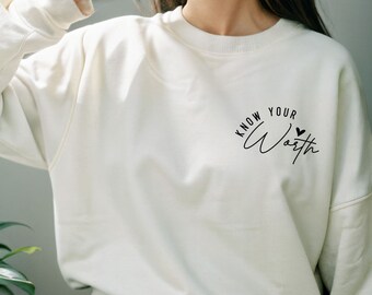 Afirmación positiva, Regalo de cuidado personal, Sudadera inspiradora, Sudadera de salud mental, Ropa positiva, Sudadera de otoño, Camisa de moda