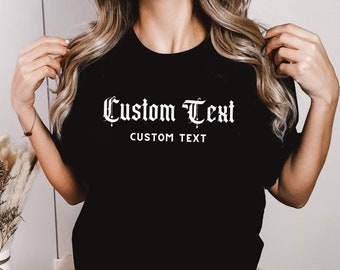 Camicia trendy personalizzata, camicia con testo personalizzata, camicia personalizzata, camicie personalizzate, camicia di Los Angeles, regalo personalizzato unisex, regali personalizzati, maglietta LA