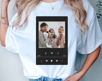 Chemise photo personnalisée, Chemise photo de famille, Chemise personnalisée avec photo, T-shirt personnalisé unisexe, Cadeau photo personnalisé, Photo personnalisée, Chemise photo