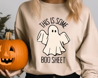 Lustiges Geist Halloween Sweatshirt, Halloween Pullover, Gruselige Jahreszeit, 2023 glückliches Halloween, Geist Pullover, gruseliges Hemd, lustiges Halloween