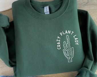 Chemise femme folle plante, chemise amateur de plantes, cadeau jardinier, t-shirt de jardinage, chemise femme plante, chemise botanique, t-shirt jardin, t-shirt plante