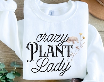 Crazy Plant Lady Shirt, Wildflower Shirt, Plant Lady Shirt, Tuin T-shirt, Plant Tee, Plant Lover Shirt, Grappige Tuinman Cadeau, Tuinieren Tee