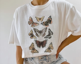 Camisa Vintage Butterfly Comfort Colors®, Camisa Butterfly, Camisa estética, Camisa Nature Lover, Camisa Boho, Camisa Cottagecore Butterfly