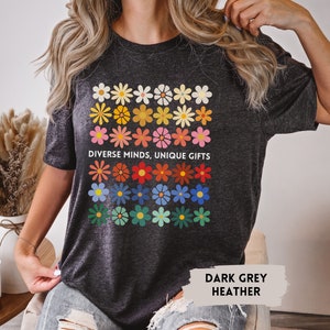 Verschiedene Köpfe Einzigartige Geschenke Shirt, Neurovielfalt Shirt, spezielle Bildung, Inklusion Geschenk, ADHD, Autismus Bewusstsein, Autismus Akzeptanz Shirt