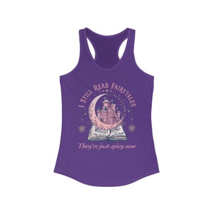 Bookish Shirt, Smut Shirt, Book Lovers Tank Top, Spicy Book Lovers, Dark Romance Shirt, Smut Book Shirt, Fantasy Book Lover, Reader Gift Solid Purple Rush