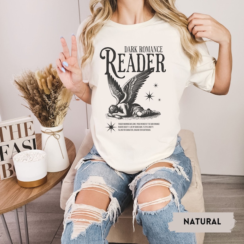 Dark Romance Reader Shirt, Books Lovers Shirt, Booktok Shirt, Bookish Tshirt, Book Lover Gift, Smut Shirt, Dark Romance, Morally Grey Shirt image 2