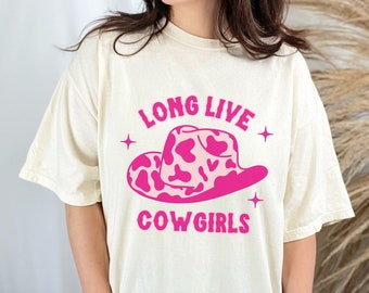 Long Live Cowgirls Shirt, Comfort Colors Western Tee, Western Shirt, Trendy Cowgirl Shirt, Cowgirl Shirt, Oversized Tee, Country Music Shirt