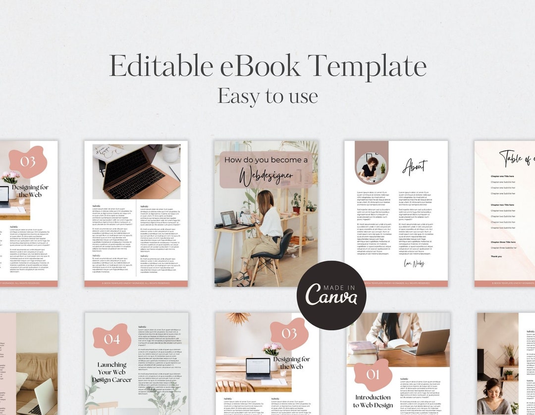 Editable Business Entrepreneurs Ebook Template Canva. Ideal for ...
