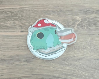 Bookish Frog Mag Safe Acrylic Phone Grips
