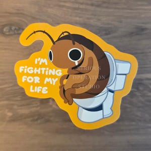 Potty Roach Waterproof Vinyl Sticker