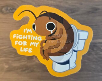 Potty Roach Waterproof Vinyl Sticker