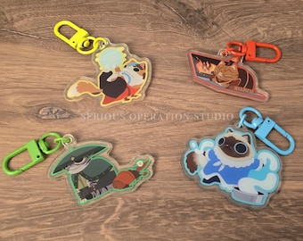 Element Cats Double Sided Keychains
