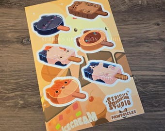 Pawpsicles Waterproof Vinyl Sticker Sheet