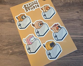 Kneady Cats Waterproof Vinyl Sticker Sheet