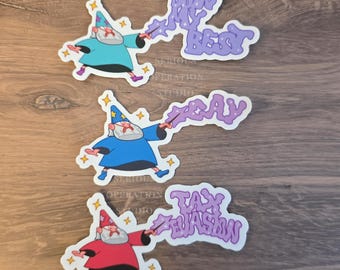 Serious Wizard Waterproof Vinyl Die-cut Stickers