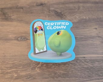 Certified Clown Holo Waterproof Vinyl Sticker