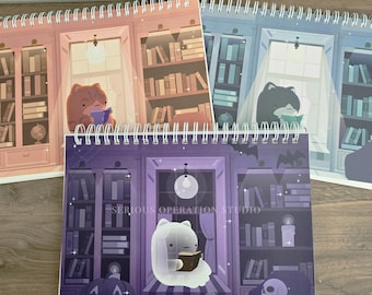 Cozy Cat Nook Series Reusable Sticker Book
