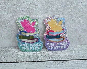 One More Chapter Dragons Glitter Holo Waterproof Vinyl Stickers