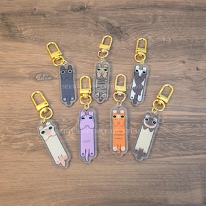 Long Cat & Dog Keychains