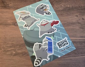 Trash Bandits Waterproof Vinyl Sticker Sheet