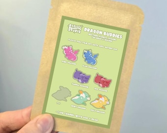 Dragon Buddies Mystery E-Reader/Dust Plug Charms (Double Sided)