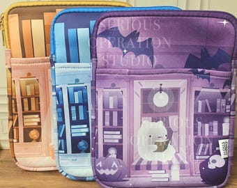 Cozy Nook Series Book+Tech Sleeve w/ Zipper & Front Pocket