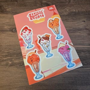 Boop Scoops Waterproof Vinyl Sticker Sheet