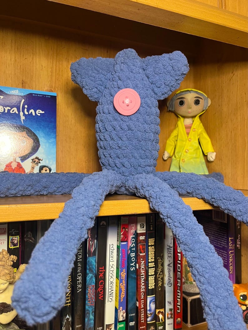 Coraline Inspired Cat Squid Crochet Plush image 2