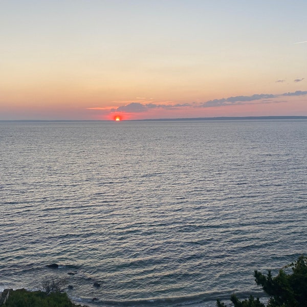 Sunset on a private beach - Vineyard Haven