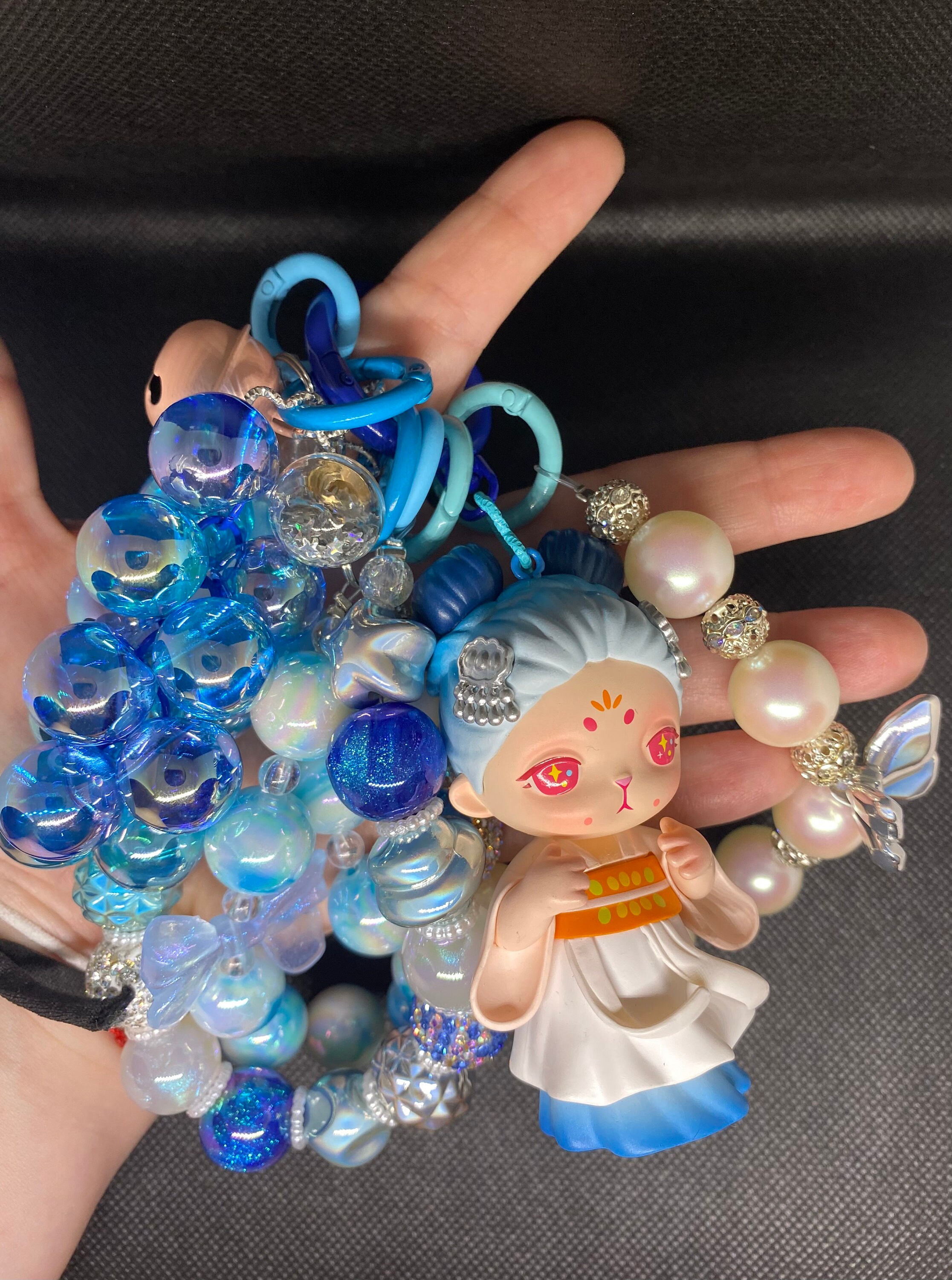 Bunny Blue Keychain - Etsy